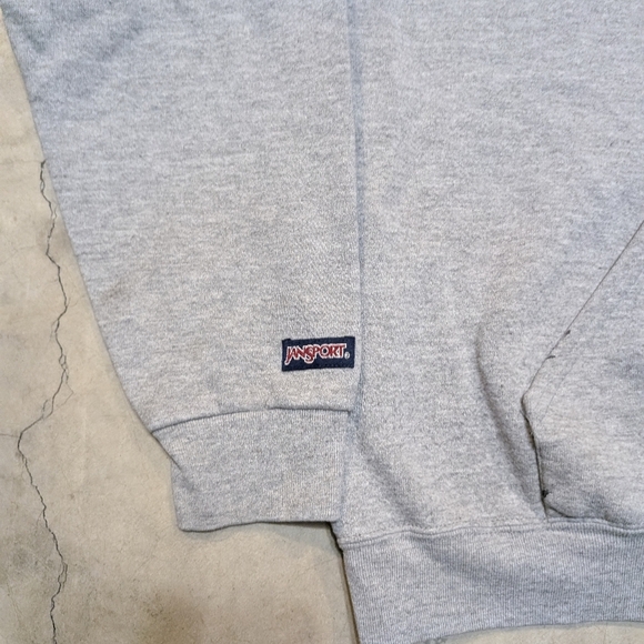 VTG Jansport WSU Cougars Hoodie Full Zip Gray Flaws USA Made Mens XL - Picture 3 of 11